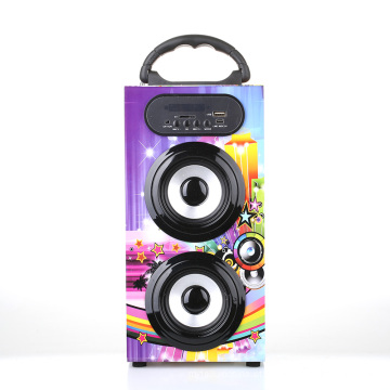 Alto-falante de rádio fm de exibição de tela LED com porta usb